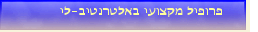 פרופיל מקצועי באלטרנטיב-לי